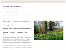 Tablet Screenshot of naturalsurroundings.info
